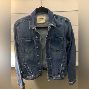 L'AGENCE Blue Denim Jacket